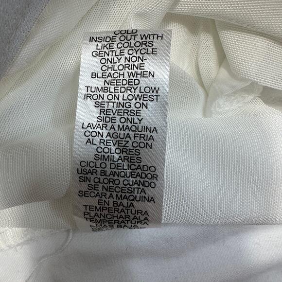 Democracy Ab Technology Booty Lift Jeans Womens Sz 16 White Frayed Hem High Rise - Picture 14 of 16